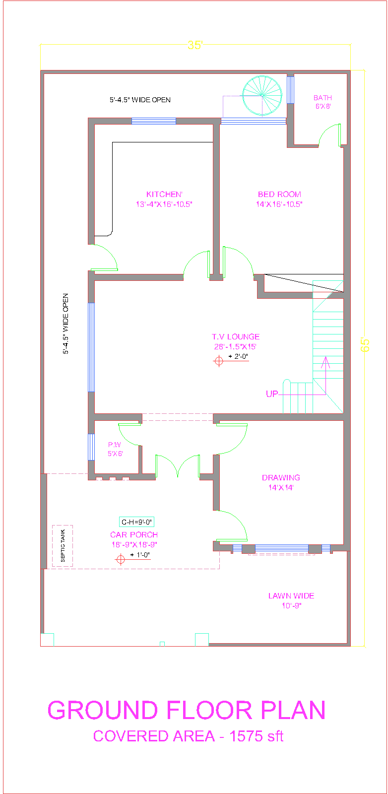 10 Marla House Maps In Pakistan - 2 Marla House In Pakistan Map (782x1600), Png Download