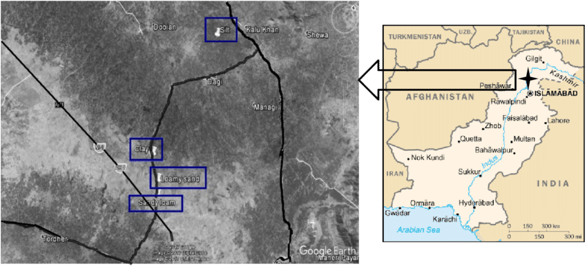 Map Of Pakistan Showing Study Area - Pakistan: A History Of Violence [book] (850x386), Png Download