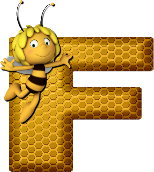Alfabeto Decorativo Abelha Png - Eden Maya The Bee Crunchy Muesli Chocolate, 375g (640x640), Png Download