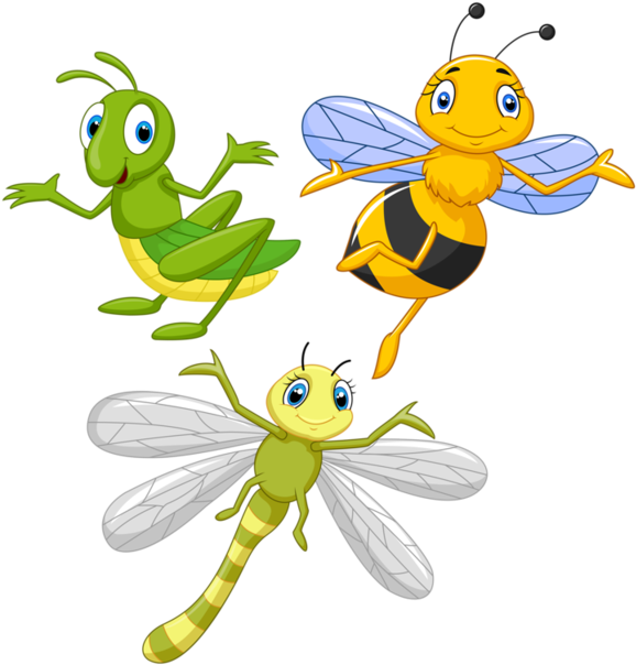 Abeilles Abeja Abelha Png Pinterest Insects Clip - Insetos Fofos Desenho Colorido Bichinhos De Jardim (600x642), Png Download