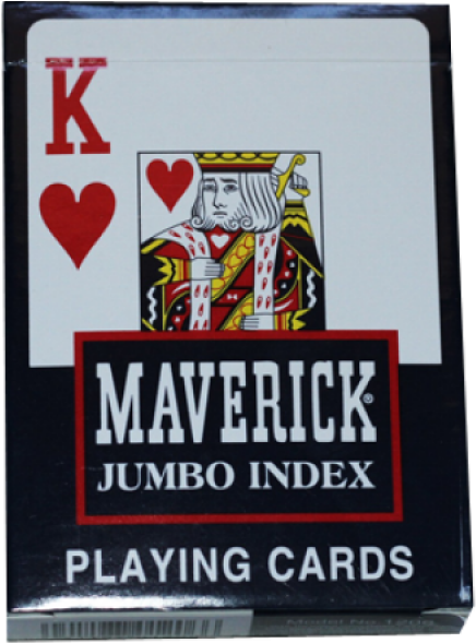 Baralho Maverick Jumbo Azul Para Jogo De Cartas - Maverick Jumbo Playing Cards, 2 Decks (800x800), Png Download