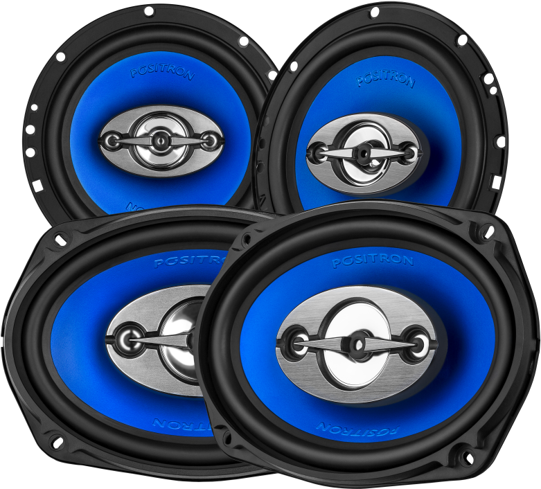 Kit Com 4 Alto Falantes Pósitron 2-6x9" E 2-6" Apq6960 (799x800), Png Download