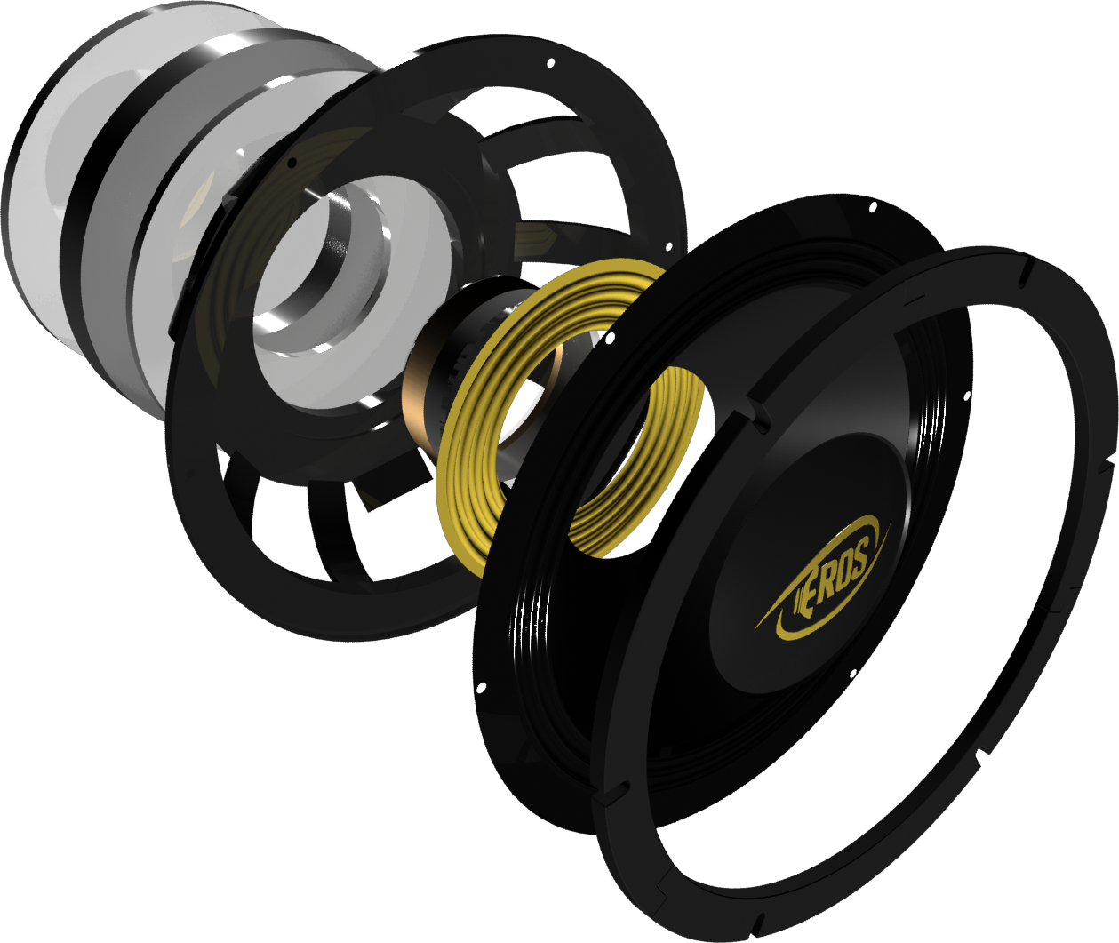 O - Alto Falante Em 3d (1259x1061), Png Download