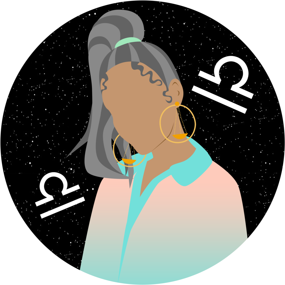 Illustrated By Elizabeth Stilwell - Horoscope (1000x1000), Png Download