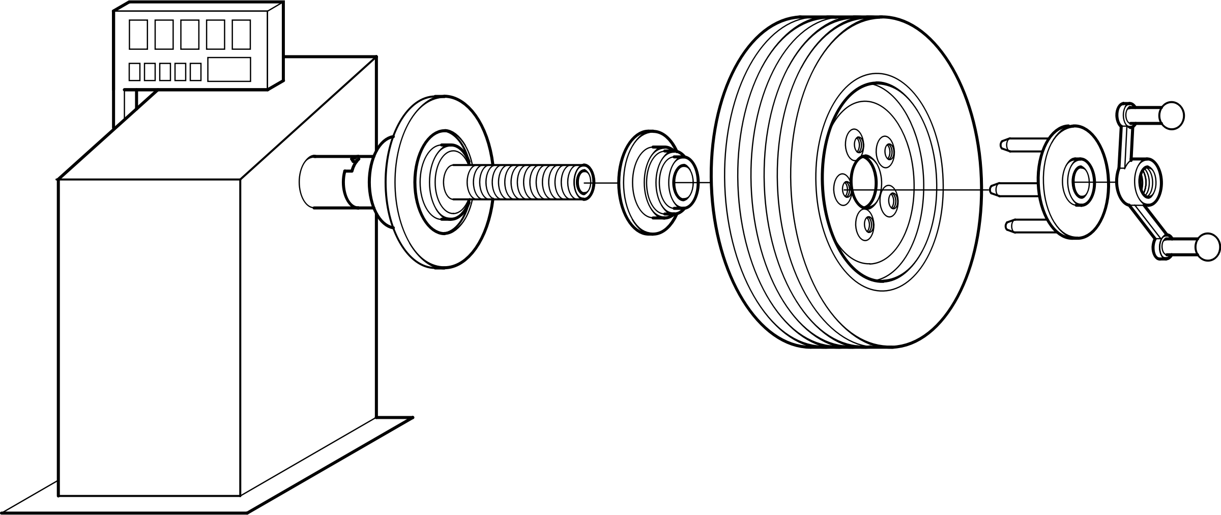 This Free Icons Png Design Of Vehicle Wheel Balance (2400x1012), Png Download