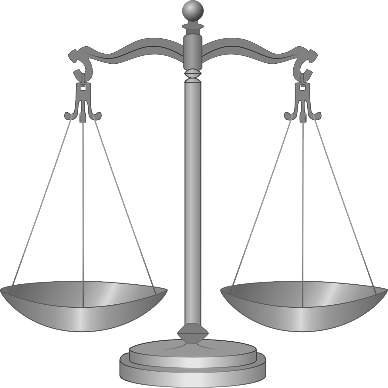 Scales Balance Symbol - Scales Of Justice (1279x1280), Png Download