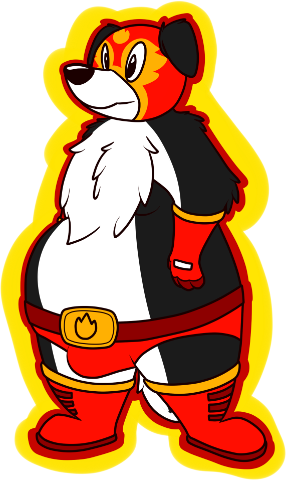 More Border Collie Luchador - Cartoon (675x1000), Png Download