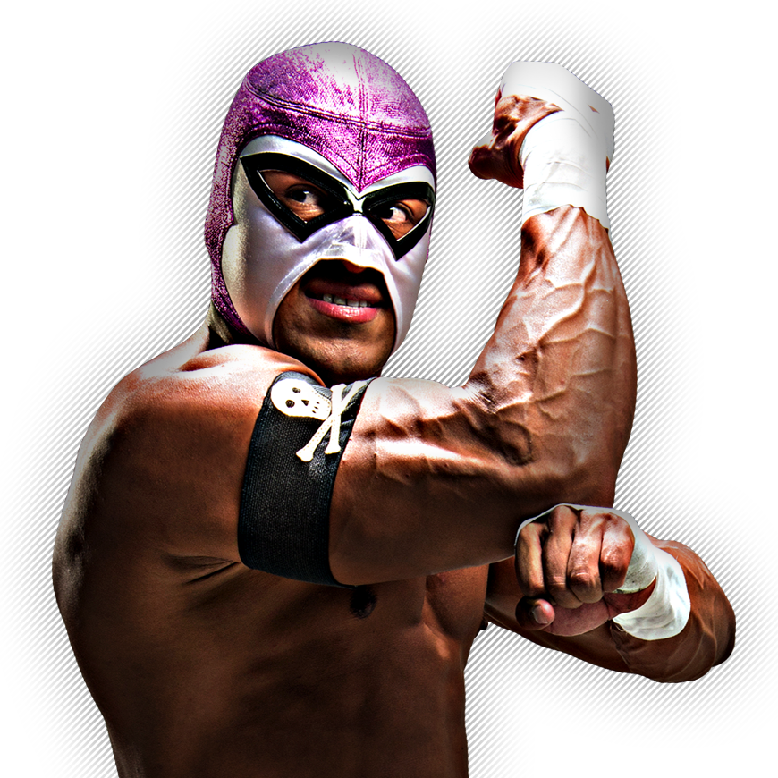 Rudo Luchador - King Cuerno And El Hijo Del Fantasma (870x870), Png Download