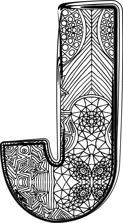 Letter Kidspressmagazine Com - Fancy Letter J Transparent (500x908), Png Download