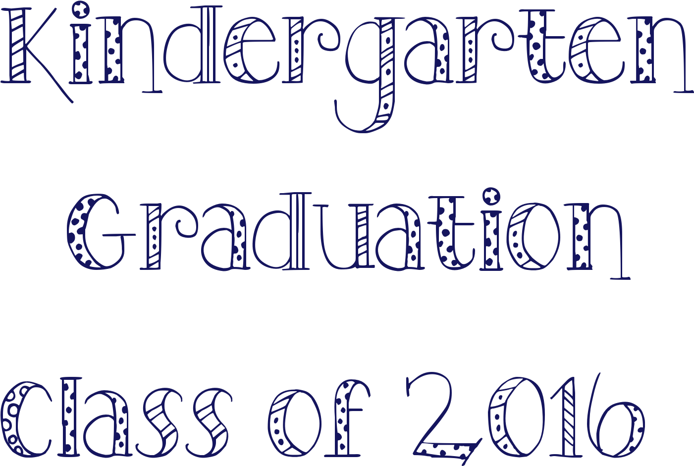 Fancy Lettering Generator - Kindergarten Graduation Fonts (1431x972), Png Download