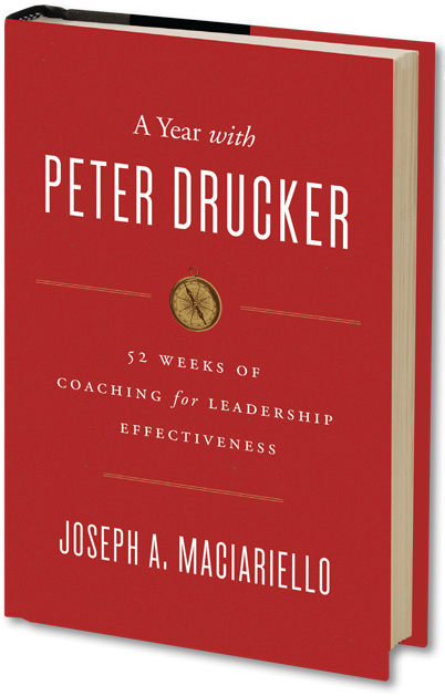 Ayearwithpd-cover2 - Year With Peter Drucker: 52 Weeks Ess (600x638), Png Download
