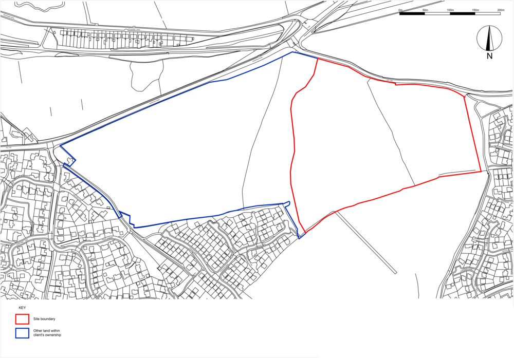 Consultation On Land To South Of Lime Lane, Oakwood, - Map (1000x697), Png Download