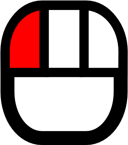 Mouse Button Icons (588x596), Png Download