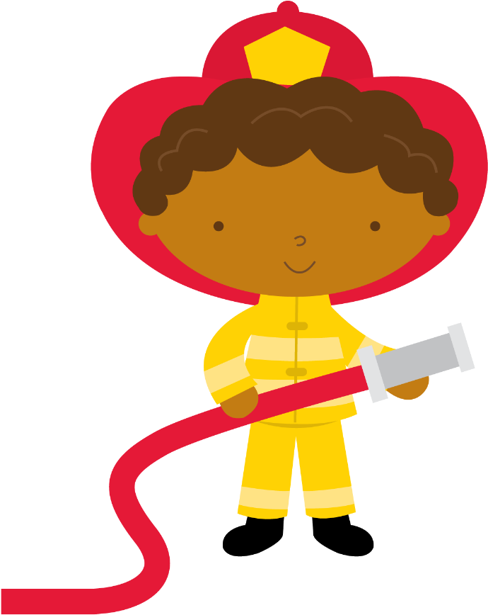 Bombeiros E Polícia - Bombero Minus Clipart (900x900), Png Download