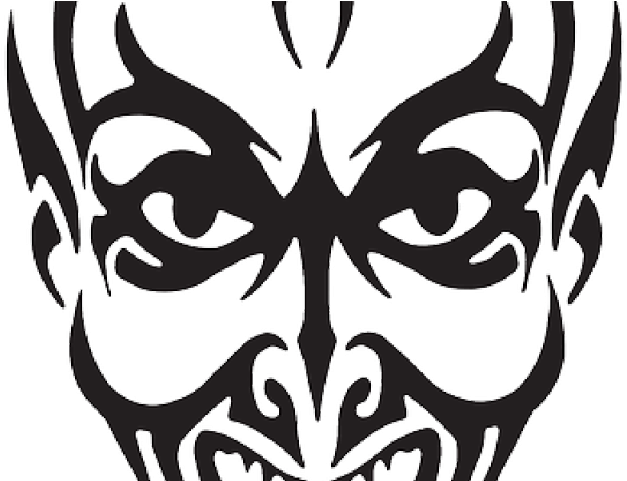 Demon Clipart Black And White - Black And White Devil Cartoon Png (640x480), Png Download