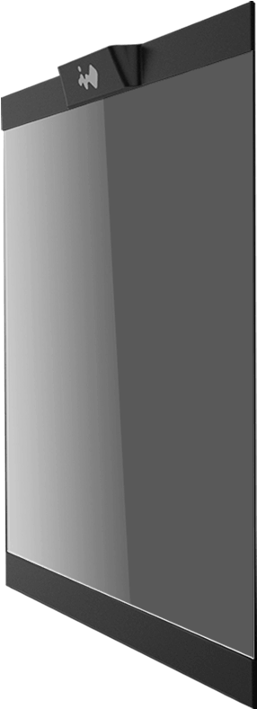 Tool-less Tempered Glass Side Panel - Led-backlit Lcd Display (683x927), Png Download