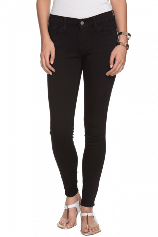 Levis Womens Medium Rise Skinny Fit Denims - Gap Slim City Crop Pants (540x810), Png Download