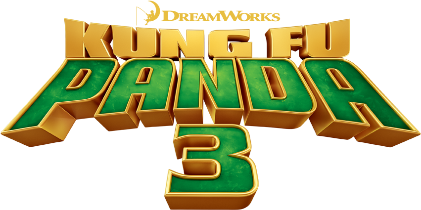 Kung Fu Panda Logo Men's Long Sleeve T-shirt - Kung Fu Panda 3 Title (878x576), Png Download