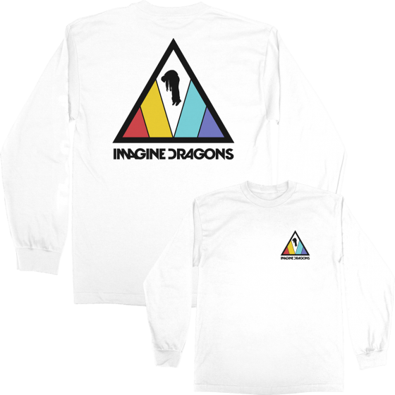 Triangle Logo White Long Sleeve T-shirt Imagine Dragons - Imagine Dragons Evolve Shirt (560x560), Png Download