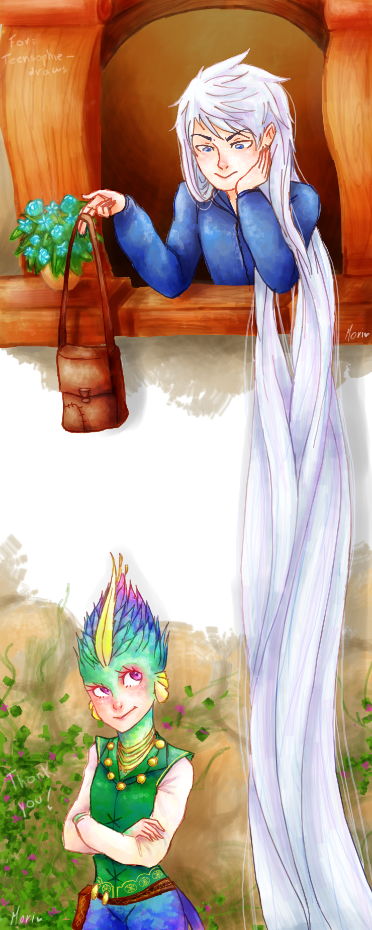 The Strangest Crossover Ever Made - Rise Of The Guardians (740x1850), Png Download