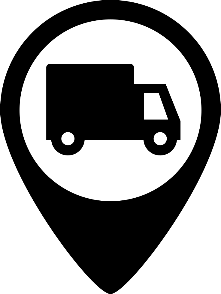 Png File Svg - Truck Location Icon (736x980), Png Download