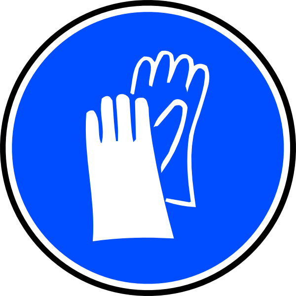 How To Set Use Mandatory Hands Palms Protection Svg (600x600), Png Download
