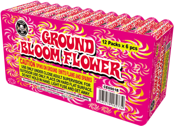 Ground Bloom Flowers - Firecrackers Ground Bloom Flower (565x603), Png Download