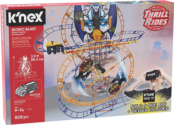 Bionic Blast Roller Coaster Building Set (600x600), Png Download