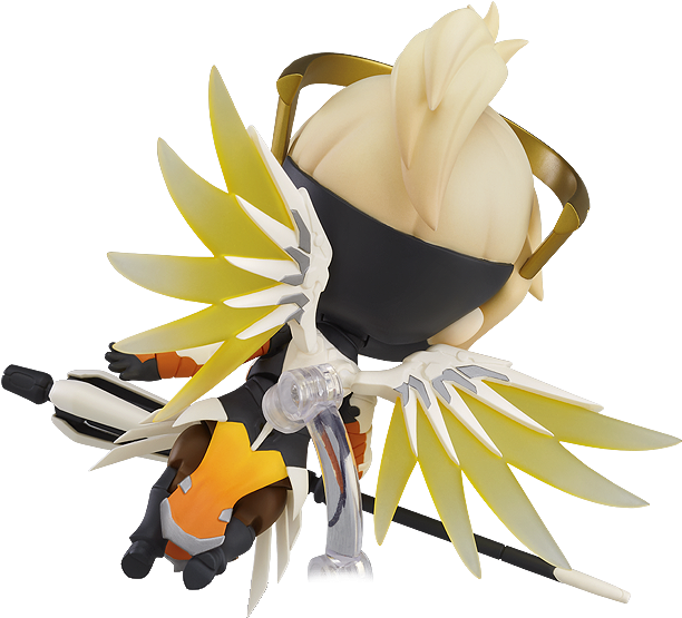 Support Has Arrived - Overwatch Mercy Classic Skin Edition Nendoroid Action (754x666), Png Download