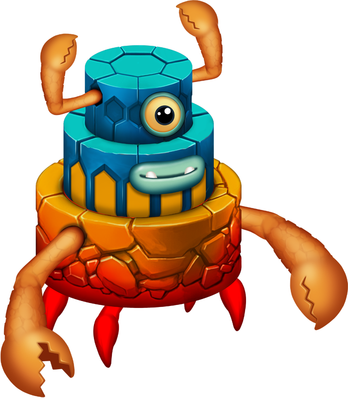 Cef Crabstack Adult - My Singing Monsters Dawn Of Fire Ziggurab (700x800), Png Download
