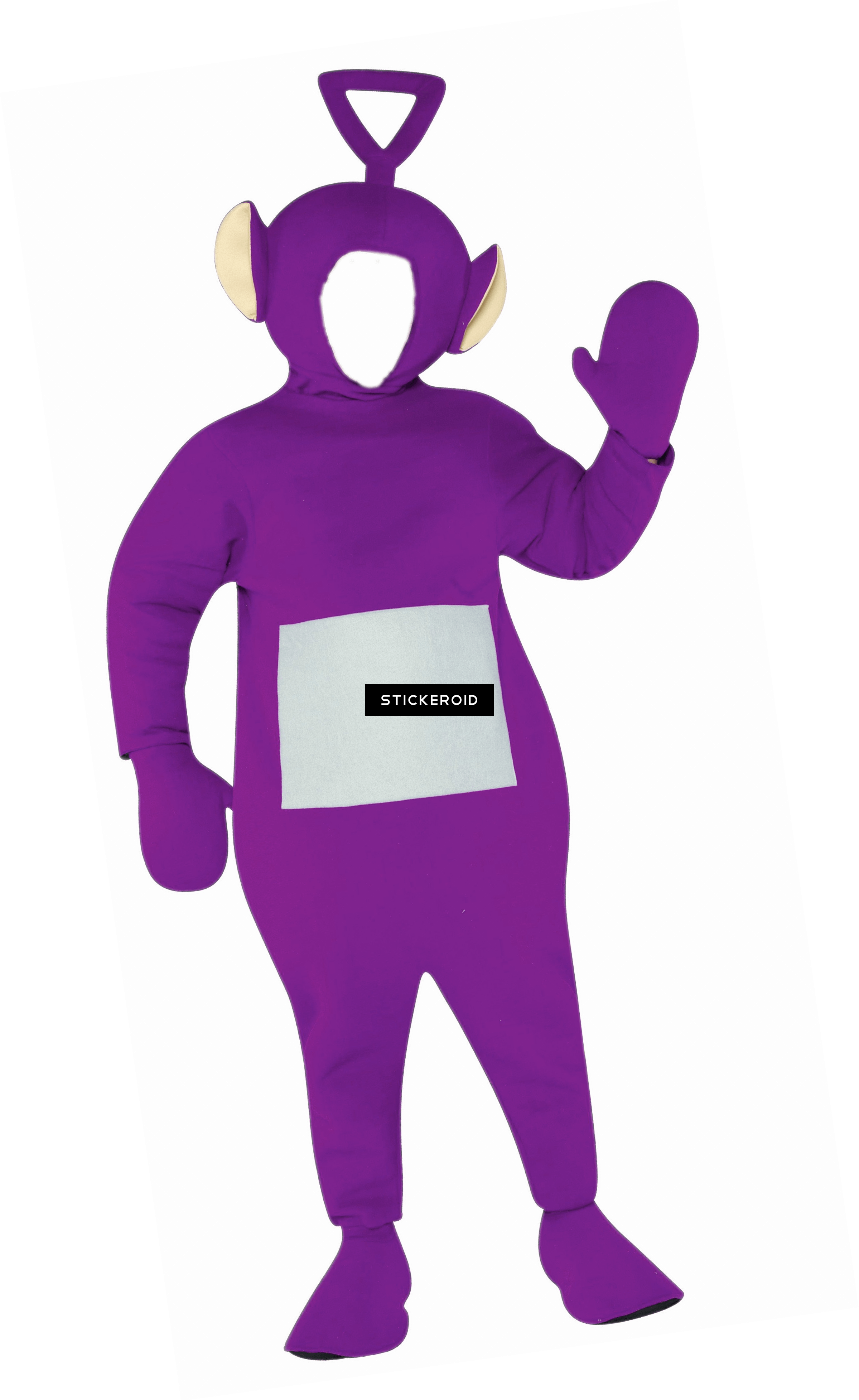Teletubbies Tinky Winky Costume Adult - Teletubbie Adult Costume Four-pack (2399x3910), Png Download