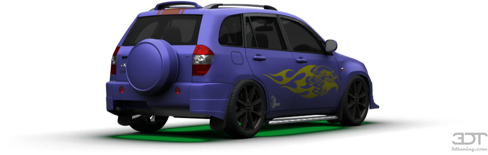 Chery Tiggo Crossover 2008 Tuning - Compact Sport Utility Vehicle (1004x373), Png Download