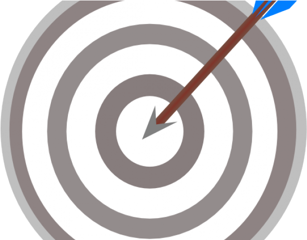 Target Clipart Grey - Dart Bullseye (640x480), Png Download