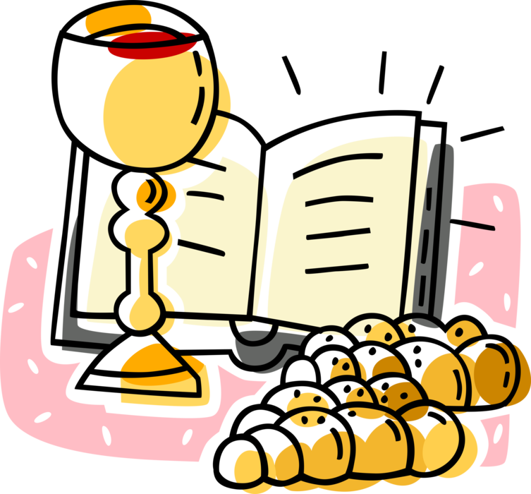 Vector Illustration Of Christian Religion Sacrament - Mass Clip Art (753x700), Png Download