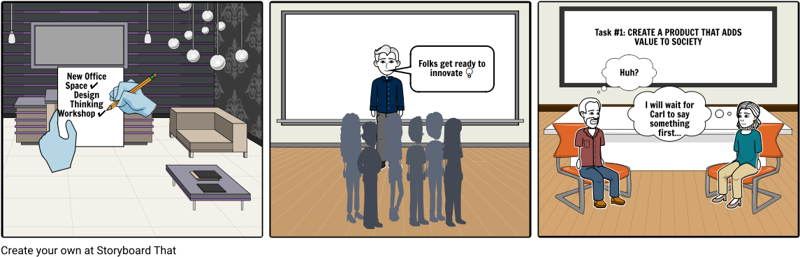 Cool Office Spaces & Colorful Post-its - Cartoon (1164x385), Png Download