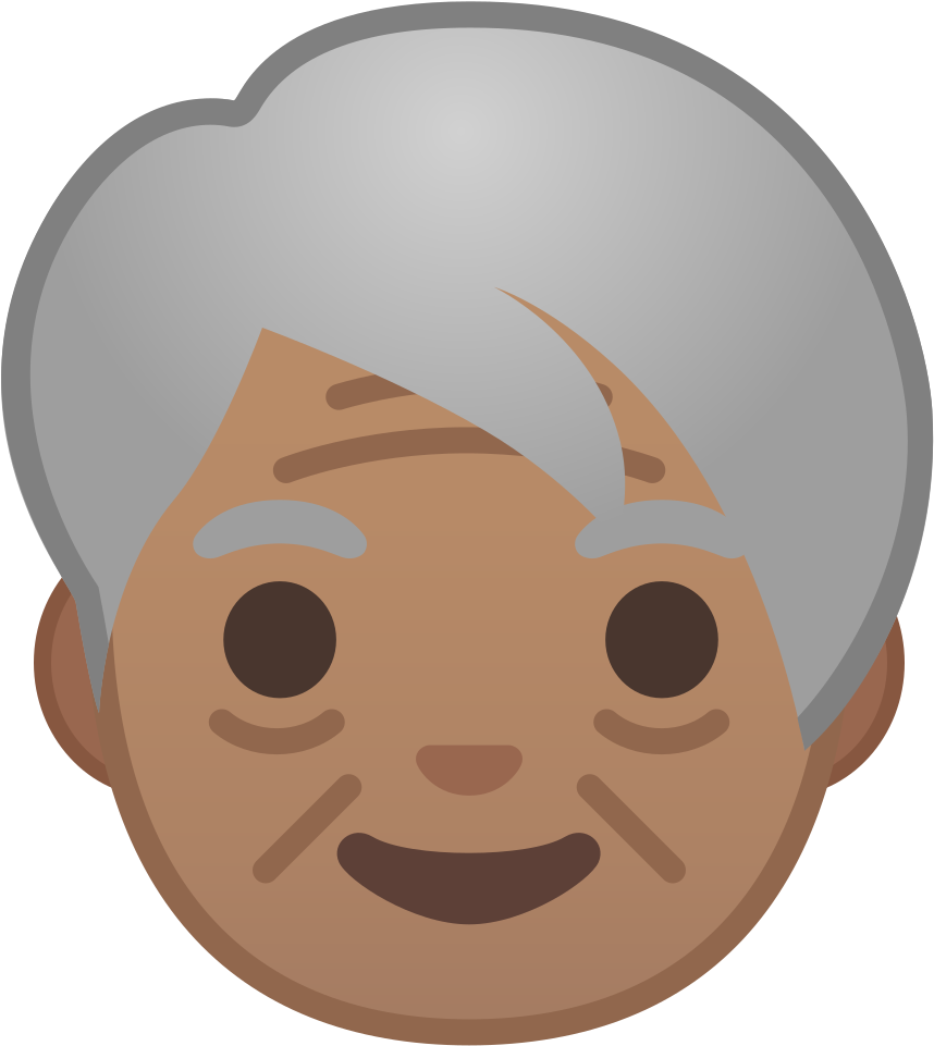 Download Svg Download Png - Emoji De Mujer Anciana (1024x1024), Png Download