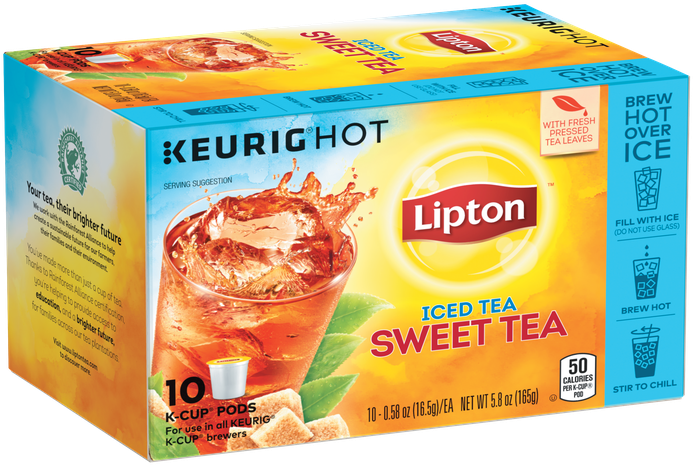 Lipton Lemon Iced Tea K Cup (750x750), Png Download