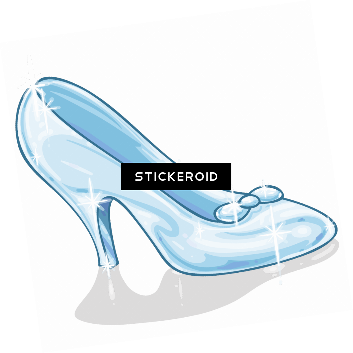 Cinderella Slipper - Glass Shoes Coloring (1155x1156), Png Download
