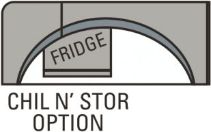 Chil N' Stor Exterior Refrigerator Option - Beige (1800x787), Png Download