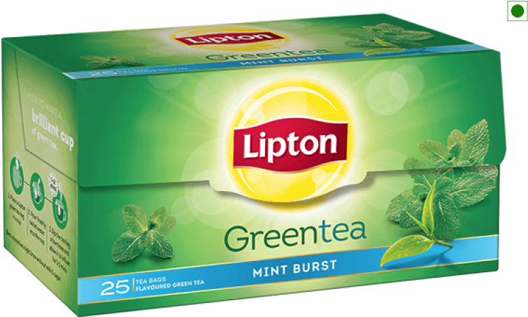 Lipton Green Tea 25 Tea Bags (1000x500), Png Download
