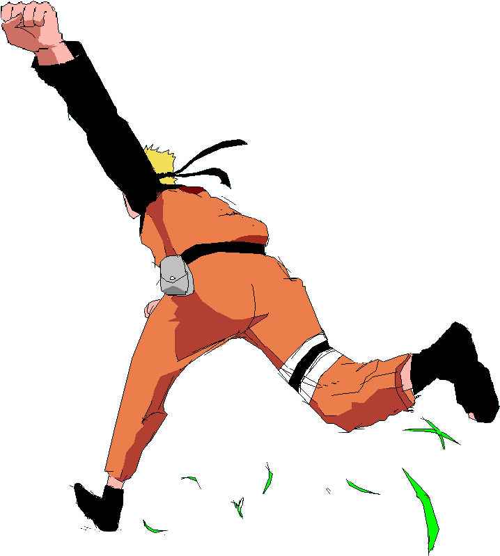 Busy Run By Curtzreagan - Naruto Running No Background (826x853), Png Download