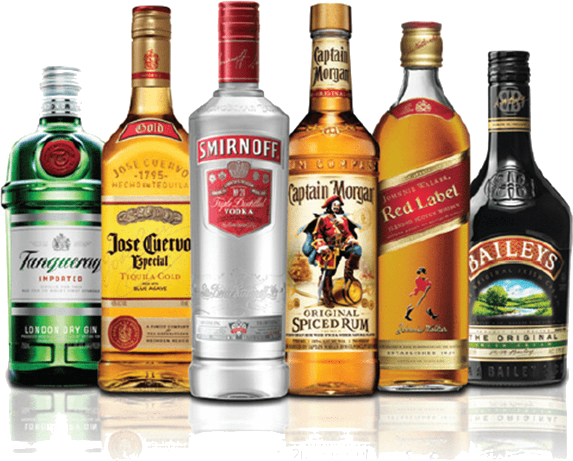 Clipart Black And White Stock Bottles Png Stickpng - Spirits Alcohol (2075x1733), Png Download