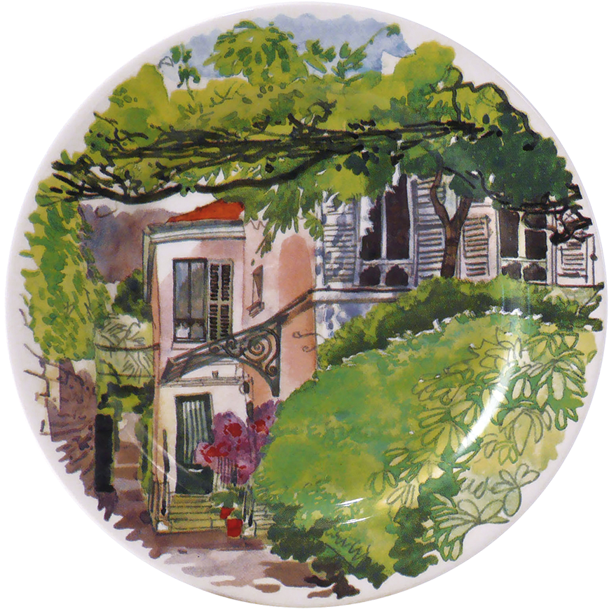 2 Bottle Coasters - Gien Paris Giverny Set Of 2 Bottle Coasters (869x869), Png Download
