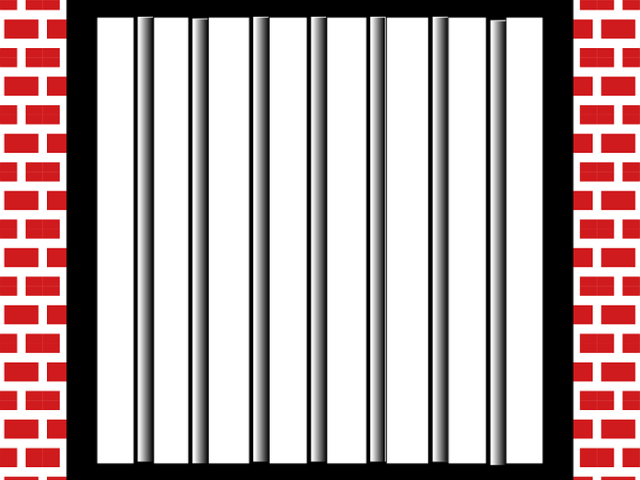 Pictures Of Jail Bars - Png Jail Bars Clipart (640x480), Png Download
