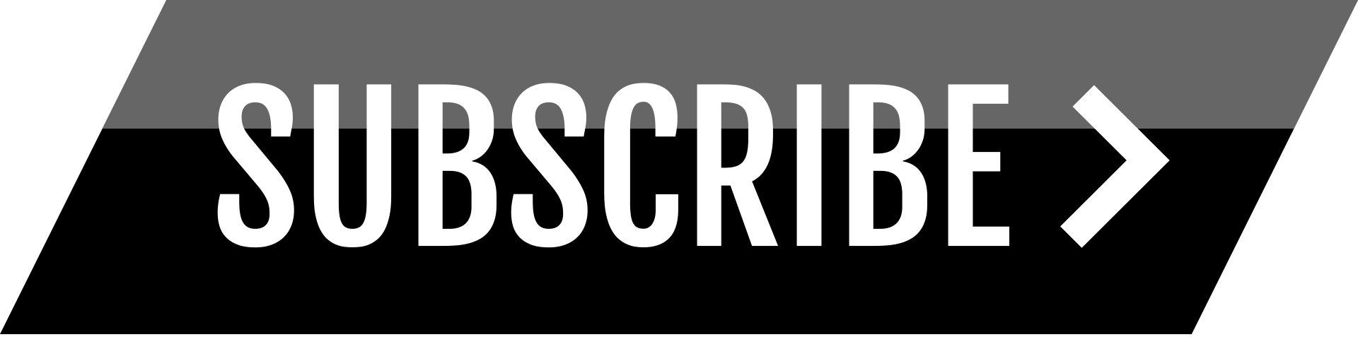 Free Sleek Black Youtube Subscribe Button By Alfredocreates - Black Youtube Subscribe Button (1920x477), Png Download