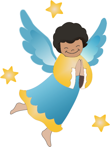 Angel Clipart - Free Clip Art Angel (444x592), Png Download