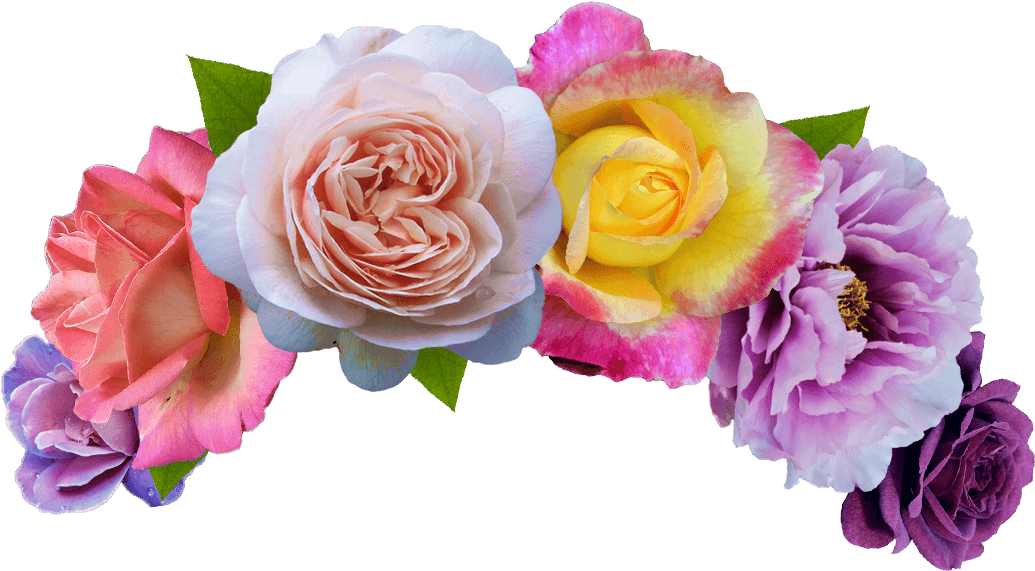 Flowers Crown Png Banner - Head Flower Crown Png (1084x650), Png Download