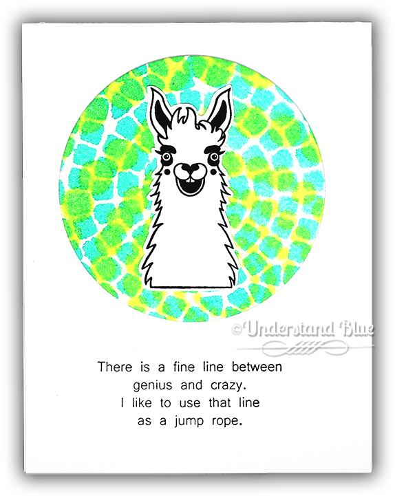 Crazy Llama Card By Understand Blue - Llama (650x777), Png Download