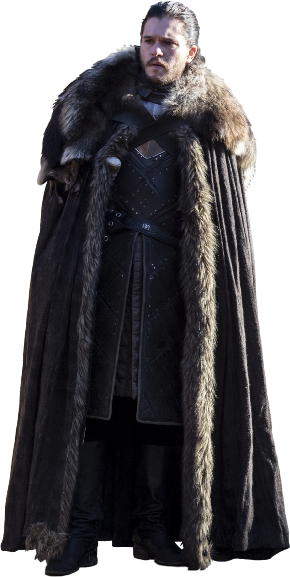 Jon Snow Transparent Image - Snow Saison 7 Costume (654x1220), Png Download