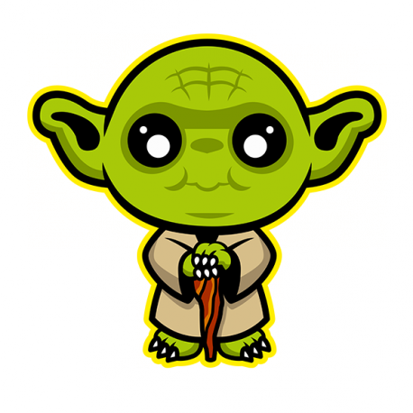 Clipart Library Library Cute Png Transparent Images - Yoda Cute (458x458), Png Download